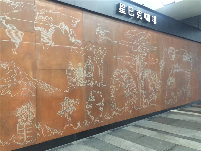 龙湖耐候钢幕墙